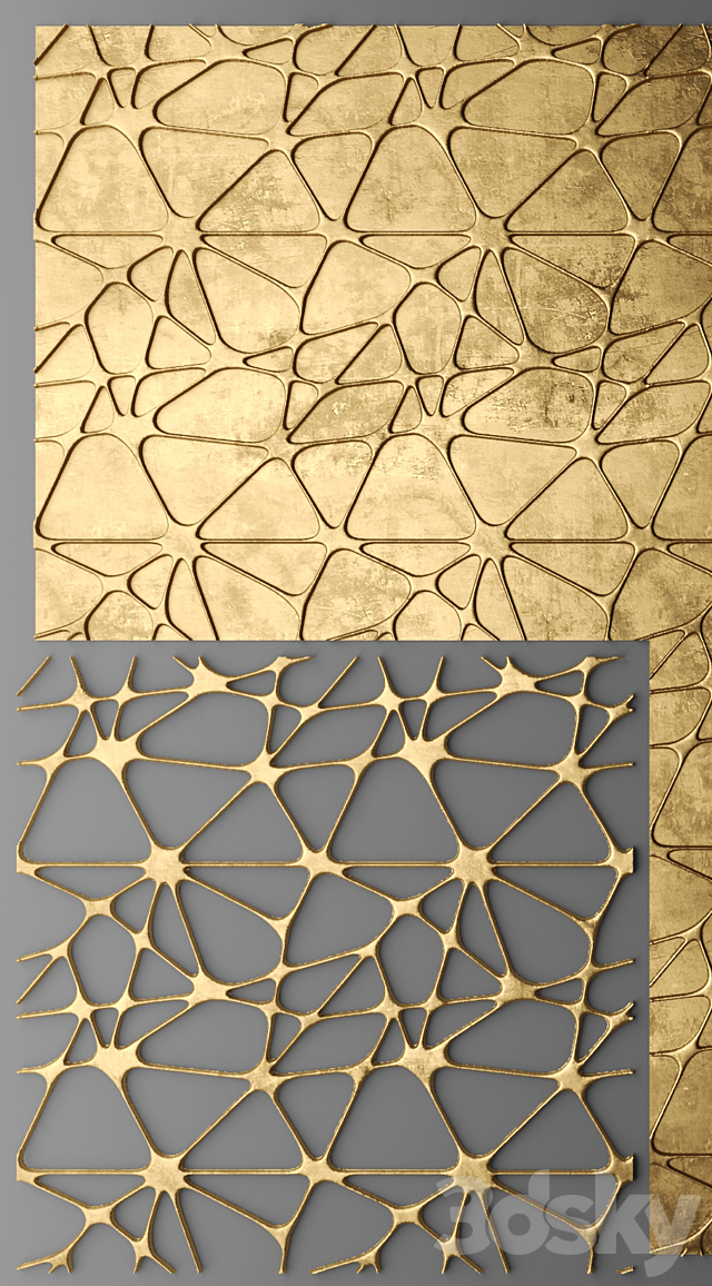 Decor. Panel. Lattice. 3DS Max Model - thumbnail 2