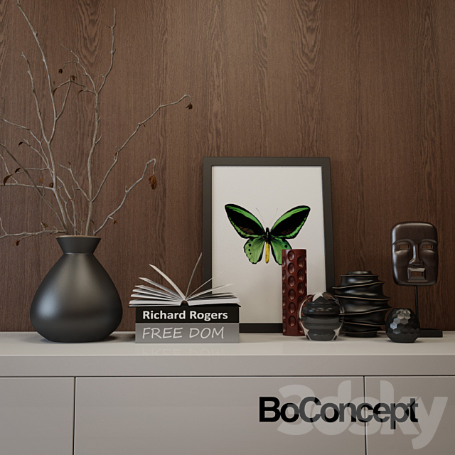 Decor set Boconcept 01 3DSMax File - thumbnail 1