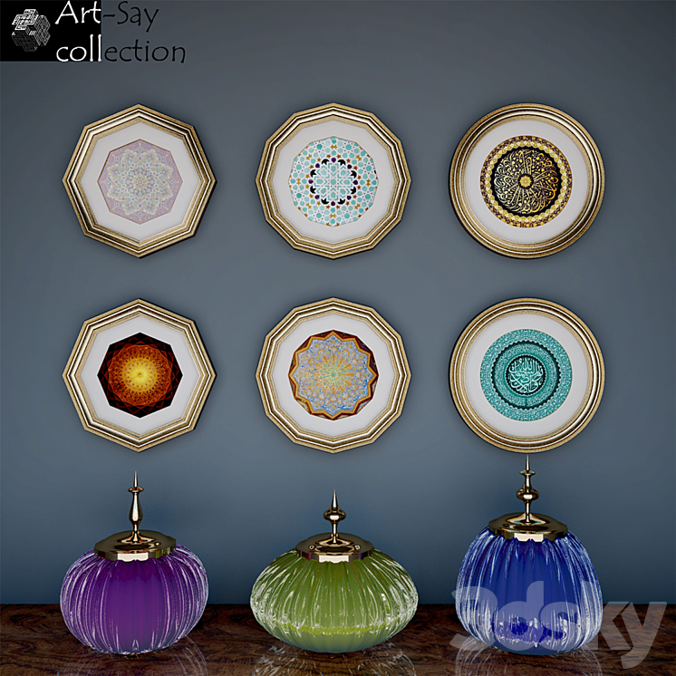 Decor set by Art-Say collection-3 3DS Max - thumbnail 1