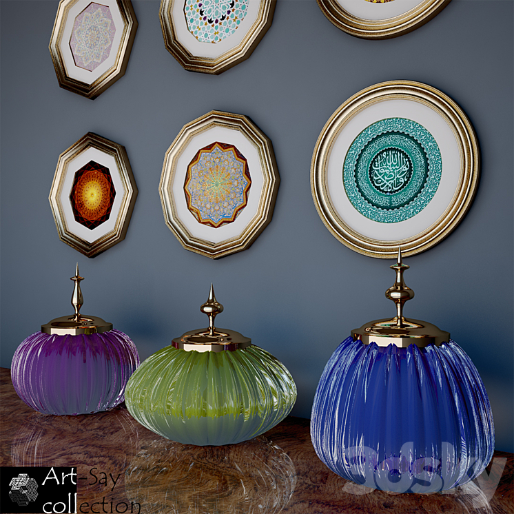 Decor set by Art-Say collection-3 3DS Max - thumbnail 2