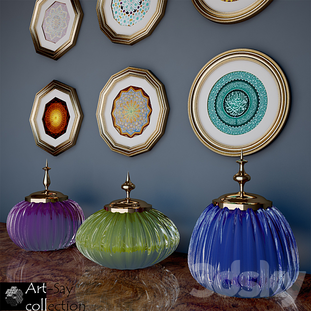 Decor set by Art-Say collection-3 3DSMax File - thumbnail 2