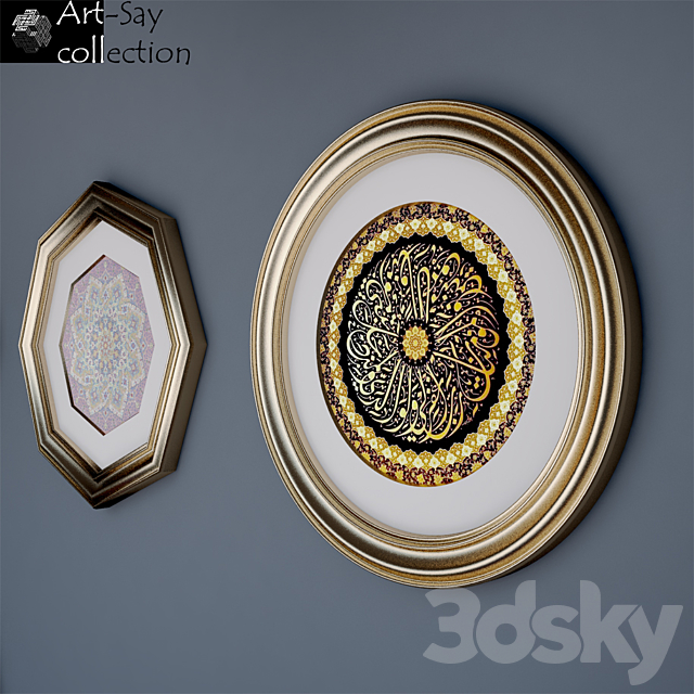 Decor set by Art-Say collection-3 3DSMax File - thumbnail 3