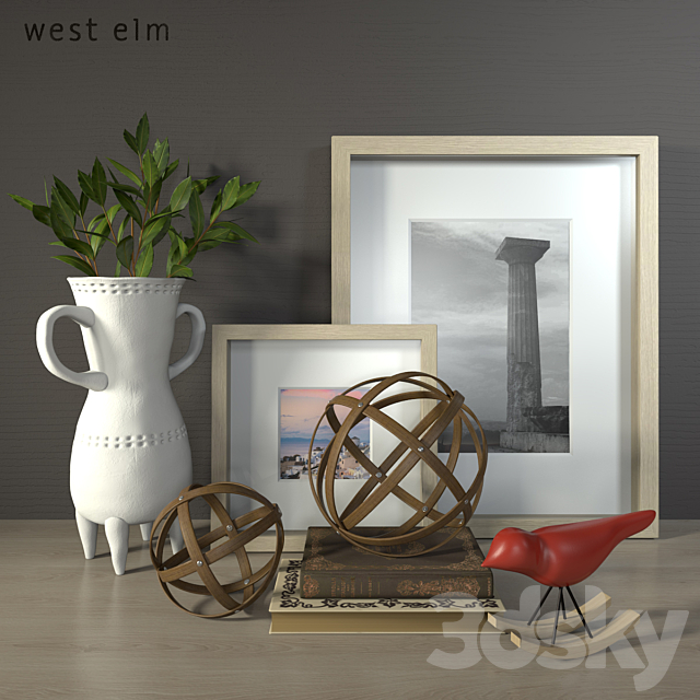 Decor West Elm 3DS Max Model - thumbnail 1