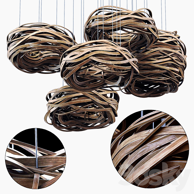 Decor wood nest n1 _ Decor wood nest No. 1 3DSMax File - thumbnail 1