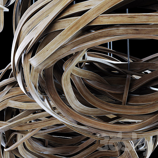 Decor wood nest n1 _ Decor wood nest No. 1 3DSMax File - thumbnail 2