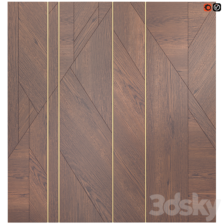 Decor wood Panel 26 3DS Max - thumbnail 1