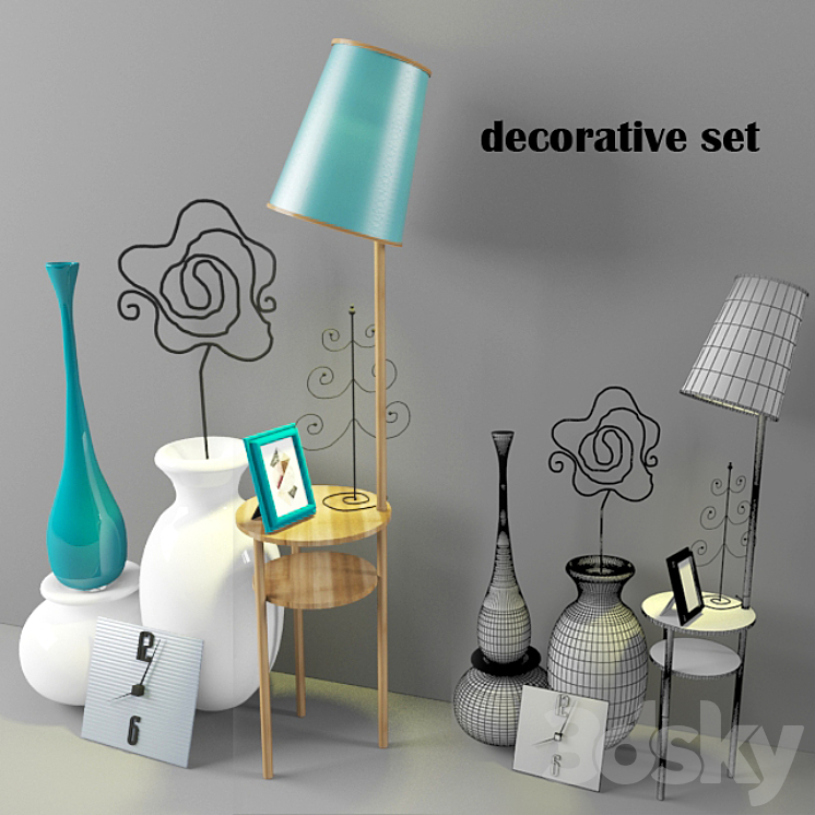 Decorativ set 3DS Max - thumbnail 1