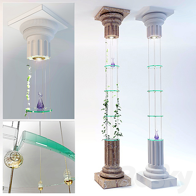 Decorative column – base 3DSMax File - thumbnail 1