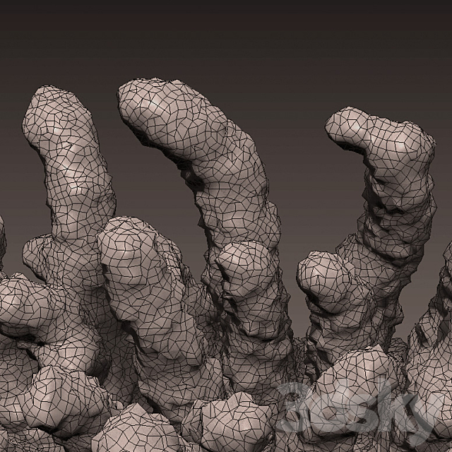 Decorative coral 3DS Max Model - thumbnail 2