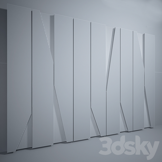 Decorative marble wall 3DSMax File - thumbnail 3