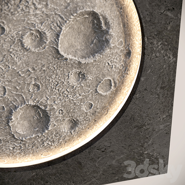 Decorative Moon 3DS Max Model - thumbnail 2