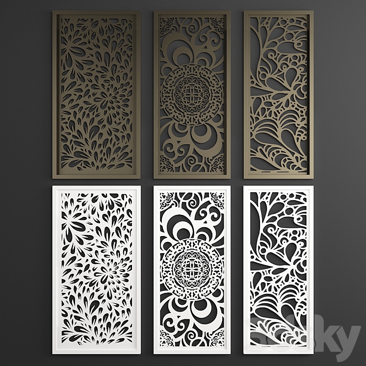 Decorative panel 16 3DS Max Model - thumbnail 1