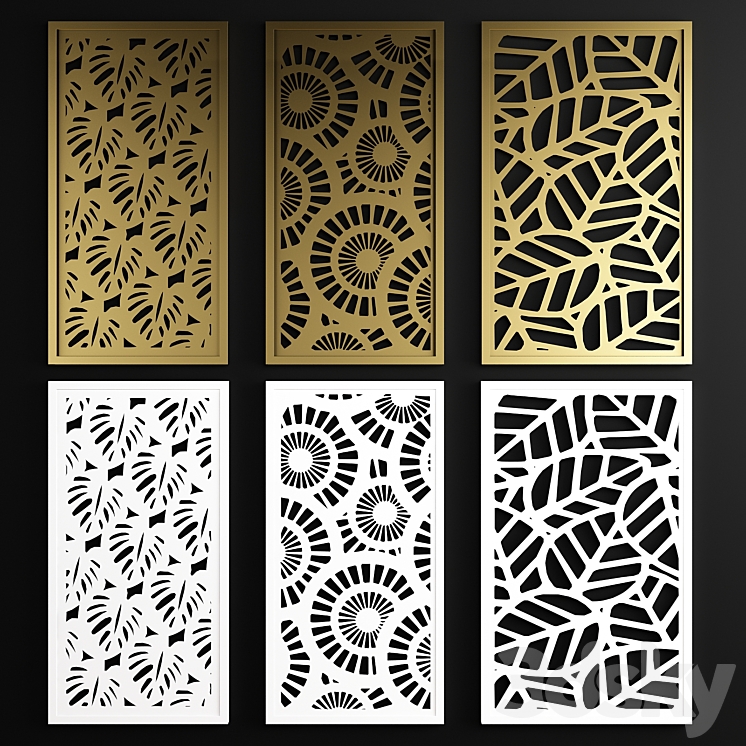 Decorative panel 22 3DS Max Model - thumbnail 1