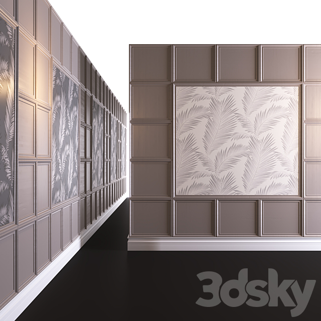 Decorative panel 3ds Max - thumbnail 1