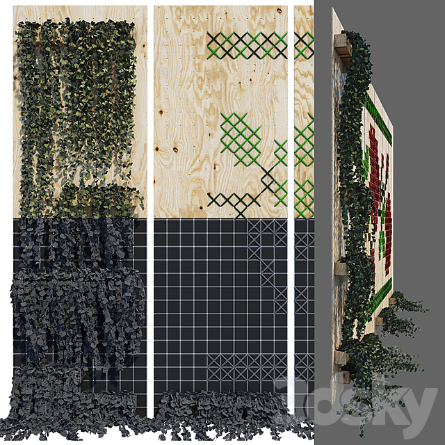 Decorative panel 3DS Max Model - thumbnail 3