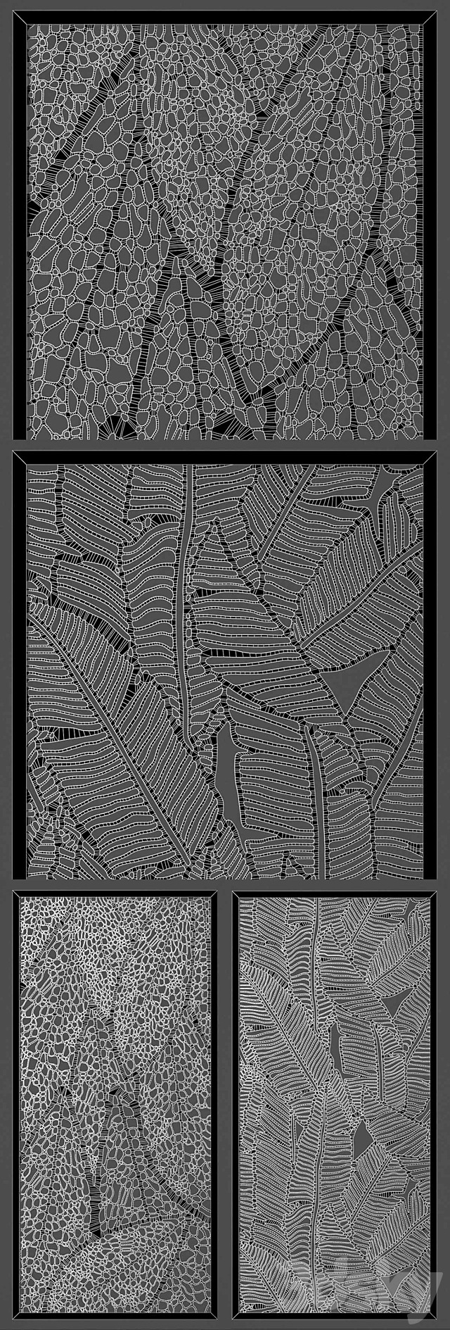 Decorative panel 3DS Max Model - thumbnail 3