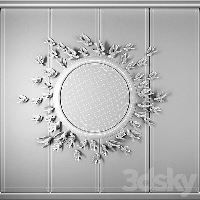 Decorative Panel BP3 3DS Max Model - thumbnail 3