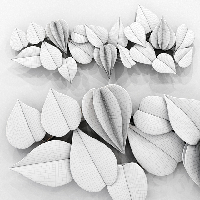 Decorative panel Leaves 3DSMax File - thumbnail 3