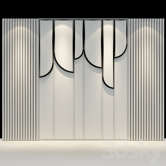 Decorative panel set 77 3DSMax File - thumbnail 2