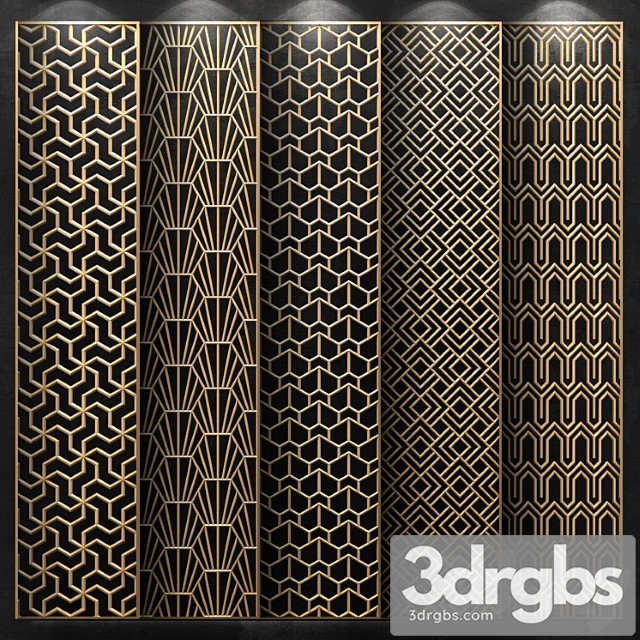 Decorative panel_2 3dsmax Download - thumbnail 1