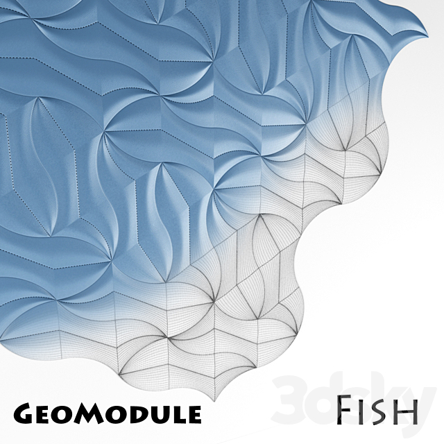 Decorative panels – GeoModule – Fish 3ds Max - thumbnail 1