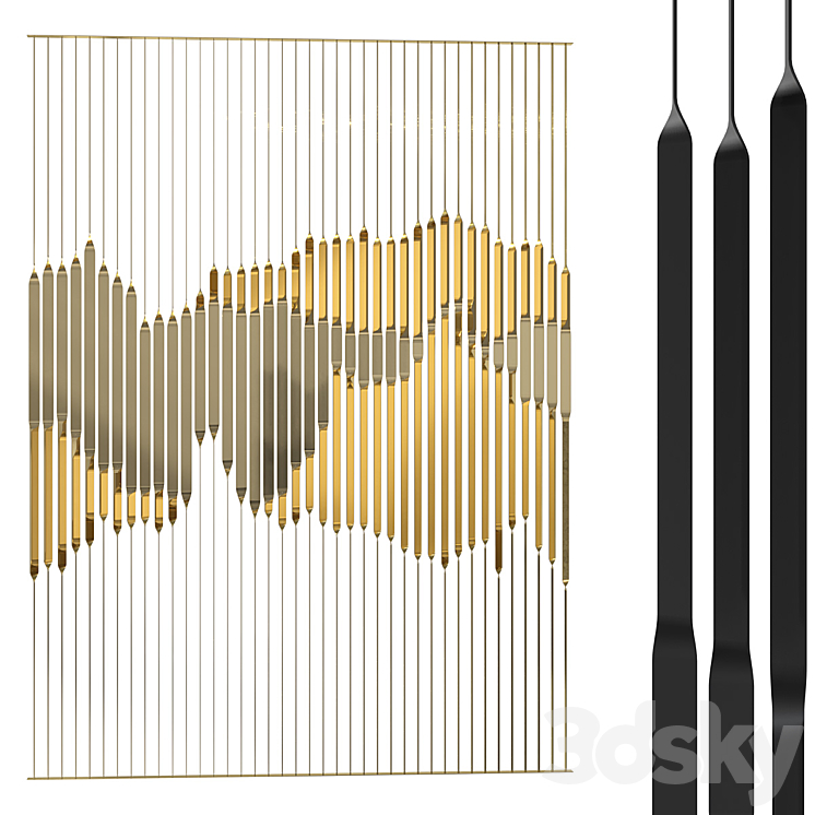 Decorative partition 024 3DS Max Model - thumbnail 1