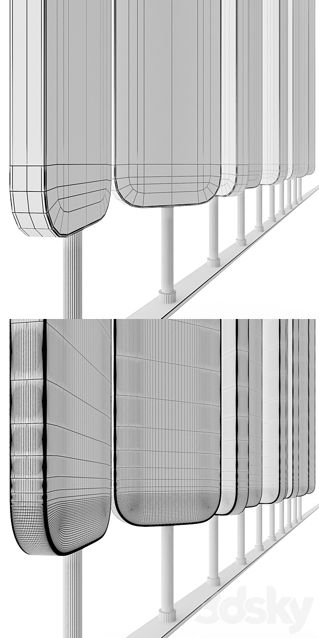 decorative partition 1 3DSMax File - thumbnail 3