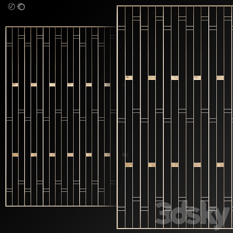 Decorative partition # 11 3DS Max - thumbnail 1