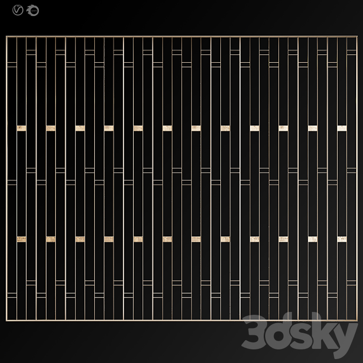 Decorative partition # 11 3DS Max - thumbnail 2