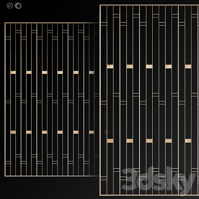 Decorative partition # 11 3DSMax File - thumbnail 1