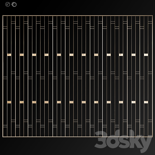 Decorative partition # 11 3DSMax File - thumbnail 2