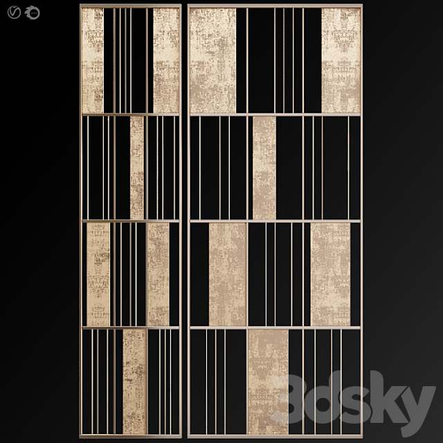 Decorative partition # 12 3DS Max Model - thumbnail 2