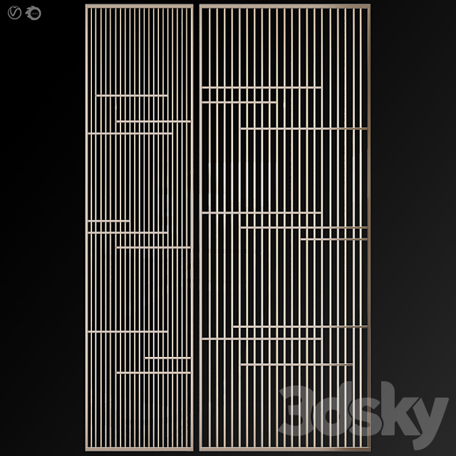 Decorative partition # 12 3DS Max Model - thumbnail 3