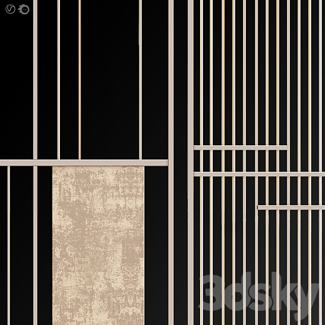 Decorative partition # 12 3DS Max Model - thumbnail 4