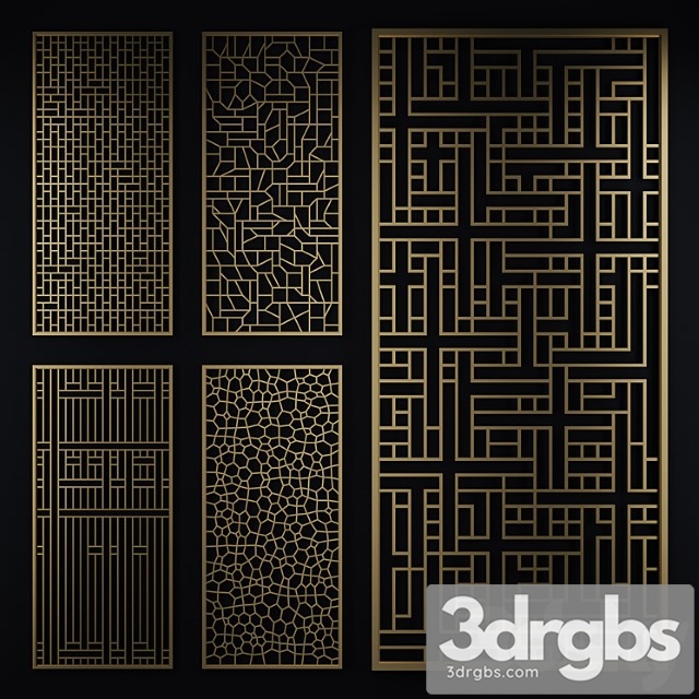 Decorative partition 3 3dsmax Download - thumbnail 1