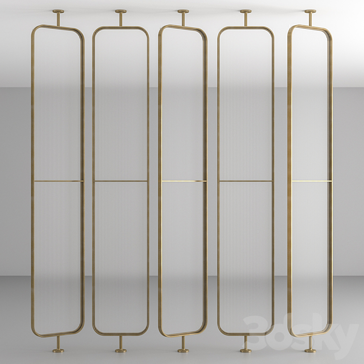 Decorative partition 3DS Max Model - thumbnail 2