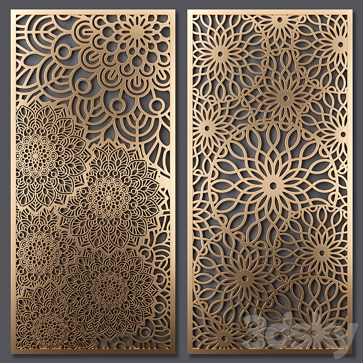 Decorative partition 3DS Max - thumbnail 1