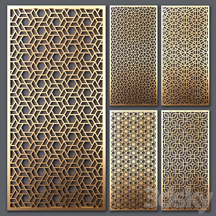 Decorative partition 3DS Max - thumbnail 1