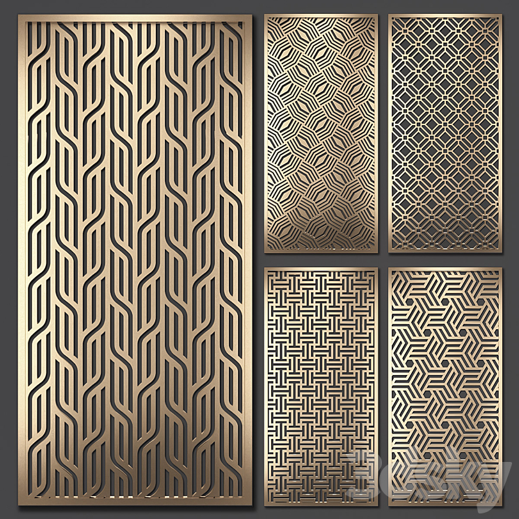 Decorative partition 3DS Max - thumbnail 1