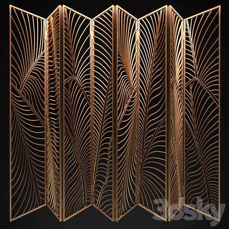 Decorative partition 3DS Max - thumbnail 1