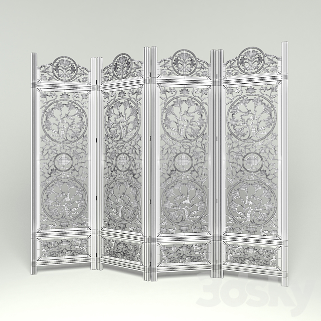 decorative partition 3ds Max - thumbnail 2