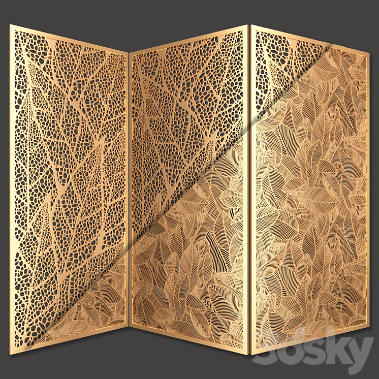 Decorative partition 3DS Max - thumbnail 2