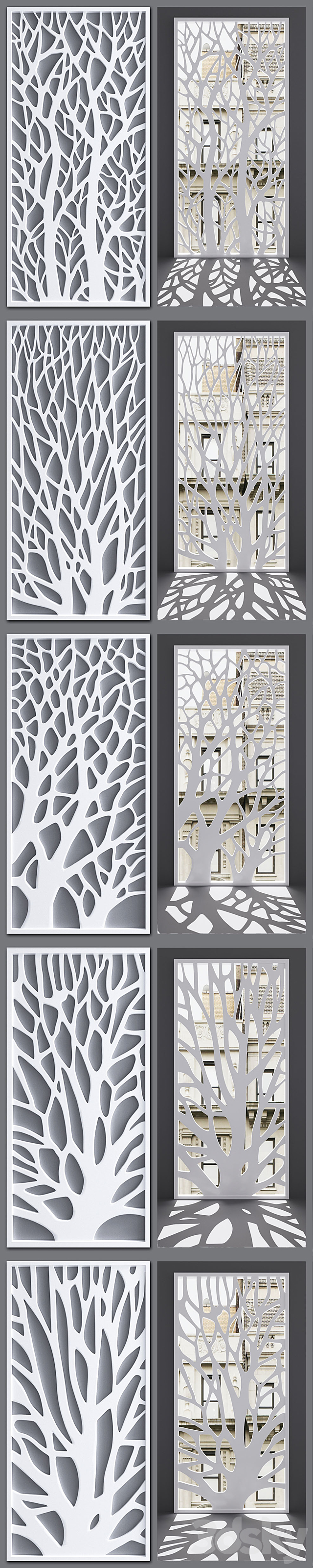 Decorative partition 3DS Max Model - thumbnail 2