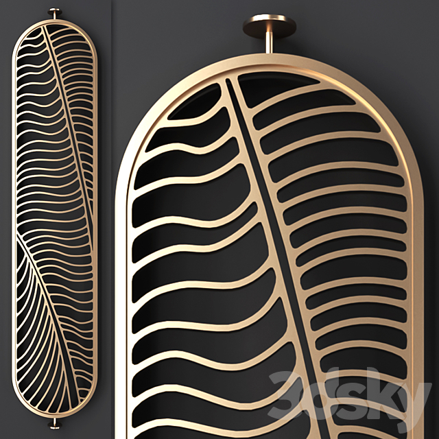 Decorative partition 3DS Max Model - thumbnail 4