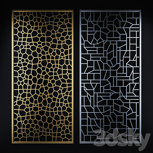 Decorative partition 3DS Max Model - thumbnail 2