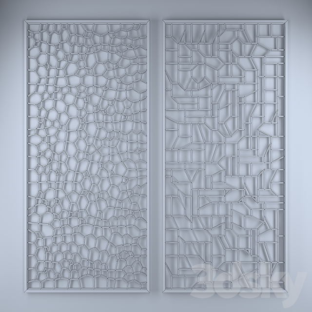 Decorative partition 3DS Max Model - thumbnail 3