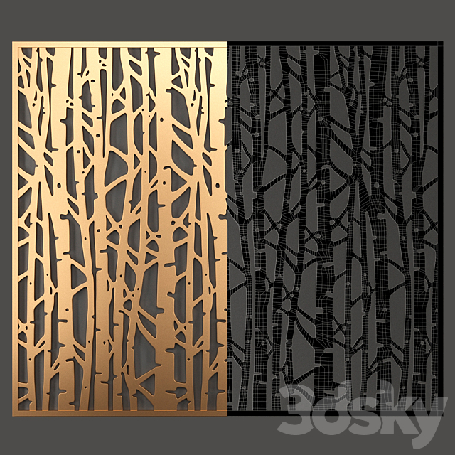 Decorative partition 3DSMax File - thumbnail 2