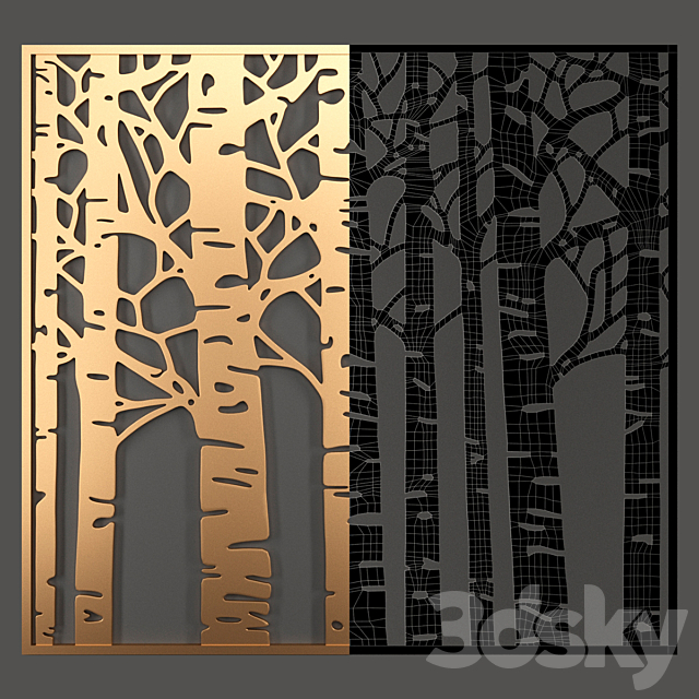 Decorative partition 3DSMax File - thumbnail 3