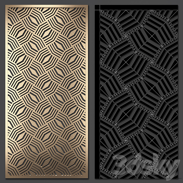 Decorative partition 3DSMax File - thumbnail 2