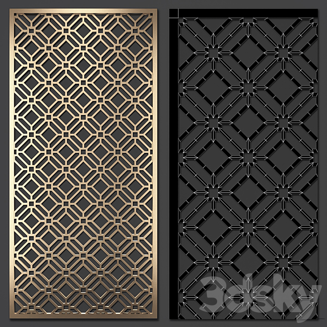 Decorative partition 3DSMax File - thumbnail 3